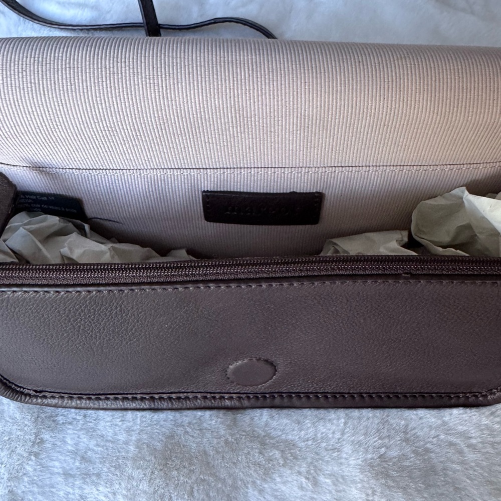 Margot Chic Brown Leather and Calf Hair Crossbody Bag - Picture 6 of 10